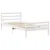 Produktbild 7 för Sängram utan madrass vit 100x200 cm massiv furu