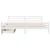 Produktbild 4 för Sängram utan madrass vit 200x200 cm massiv furu