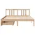 Produktbild 4 för Sängram utan madrass 140x190 cm massiv furu