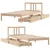 Produktbild 9 för Sängram utan madrass 90x200 cm massiv furu