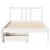 Produktbild 4 för Sängram utan madrass vit 90x200 cm massiv furu