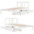 Produktbild 9 för Sängram utan madrass vit 90x200 cm massiv furu