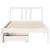 Produktbild 4 för Sängram utan madrass vit 100x200 cm massiv furu