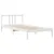Produktbild 7 för Sängram utan madrass vit 100x200 cm massiv furu
