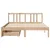 Produktbild 4 för Sängram utan madrass 140x200 cm massiv furu