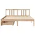 Produktbild 4 för Sängram utan madrass 150x200 cm massiv furu