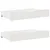 Produktbild 8 för Sängram utan madrass vit 150x200 cm massiv furu