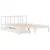 Produktbild 3 för Sängram utan madrass vit 160x200 cm massiv furu