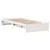 Produktbild 6 för Sängram utan madrass vit 75x190 cm massiv furu