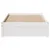 Produktbild 4 för Sängram utan madrass vit 90x190 cm massiv furu