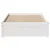 Produktbild 4 för Sängram utan madrass vit 90x200 cm massiv furu