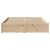 Produktbild 4 för Sängram utan madrass 120x200 cm massiv furu