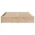 Produktbild 4 för Sängram utan madrass 140x200 cm massiv furu