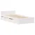 Produktbild 3 för Sängram utan madrass vit 90x190 cm massiv furu