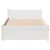 Produktbild 4 för Sängram utan madrass vit 90x190 cm massiv furu