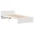 Produktbild 5 för Sängram utan madrass vit 90x190 cm massiv furu