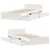 Produktbild 9 för Sängram utan madrass vit 90x190 cm massiv furu