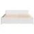 Produktbild 4 för Sängram utan madrass vit 140x190 cm massiv furu