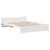 Produktbild 5 för Sängram utan madrass vit 140x190 cm massiv furu