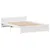 Produktbild 5 för Sängram utan madrass vit 140x200 cm massiv furu