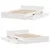 Produktbild 9 för Sängram utan madrass vit 140x200 cm massiv furu