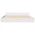 Produktbild 4 för Sängram utan madrass vit 200x200 cm massiv furu