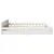 Produktbild 7 för Sängram utan madrass vit 200x200 cm massiv furu