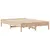 Produktbild 5 för Sängram utan madrass 140x190 cm massiv furu