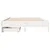 Produktbild 4 för Sängram utan madrass vit 140x190 cm massiv furu