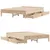 Produktbild 9 för Sängram utan madrass 135x190 cm massiv furu