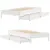 Produktbild 9 för Sängram utan madrass vit 90x190 cm massiv furu