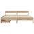 Produktbild 4 för Sängram utan madrass 200x200 cm massiv furu