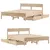 Produktbild 9 för Sängram utan madrass 140x190 cm massiv furu