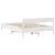 Produktbild 8 för Sängram utan madrass vit 140x190 cm massiv furu