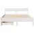 Produktbild 4 för Sängram utan madrass vit 135x190 cm massiv furu