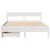 Produktbild 4 för Sängram utan madrass vit 120x190 cm massiv furu