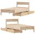 Produktbild 9 för Sängram utan madrass 90x190 cm massiv furu