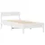 Produktbild 5 för Sängram utan madrass vit 90x190 cm massiv furu