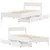 Produktbild 9 för Sängram utan madrass vit 90x190 cm massiv furu
