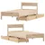 Produktbild 9 för Sängram utan madrass 75x190 cm massiv furu