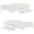 Produktbild 9 för Sängram utan madrass vit 160x200 cm massiv furu