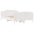 Produktbild 8 för Sängram utan madrass vit 140x190 cm massiv furu