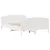 Produktbild 5 för Sängram utan madrass vit 135x190 cm massiv furu