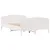 Produktbild 8 för Sängram utan madrass vit 120x190 cm massiv furu
