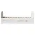Produktbild 7 för Sängram utan madrass vit 100x200 cm massiv furu