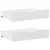 Produktbild 6 för Sängram utan madrass vit 75x190 cm massiv furu