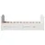 Produktbild 7 för Sängram utan madrass vit 75x190 cm massiv furu