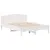 Produktbild 5 för Sängram utan madrass vit 150x200 cm massiv furu