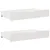 Produktbild 6 för Sängram utan madrass vit 150x200 cm massiv furu