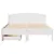 Produktbild 4 för Sängram utan madrass vit 140x200 cm massiv furu